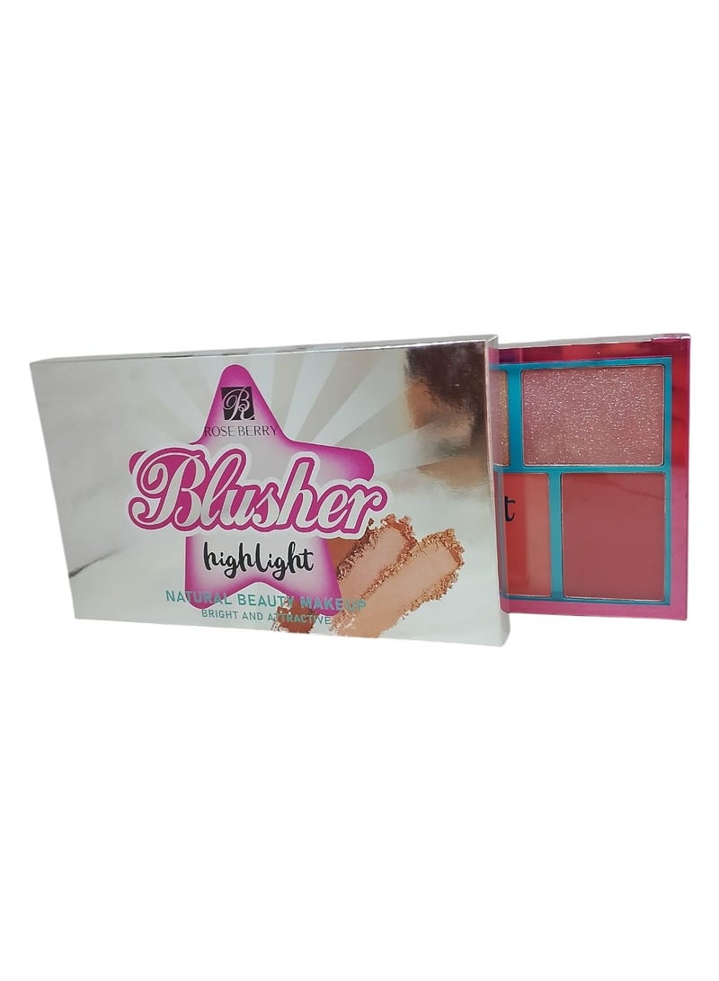 ROSE BERRY Blush and highlighter natural makeup beauty radiant and attractive - Image 2