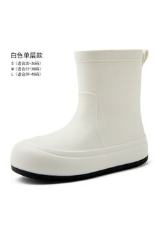 Generic Fashionable Waterproof Anti-Slip Womens Rain Boots White 