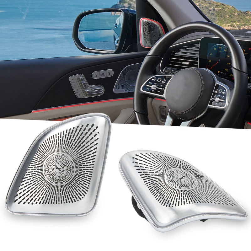 Tweeter Cover: Aluminum Alloy & ABS+PC Construction - 64-Color LED Ambient Lighting Replacement for Mercedes-Benz GLE W167 GLS X167 2020+ A Pillar - Image 5