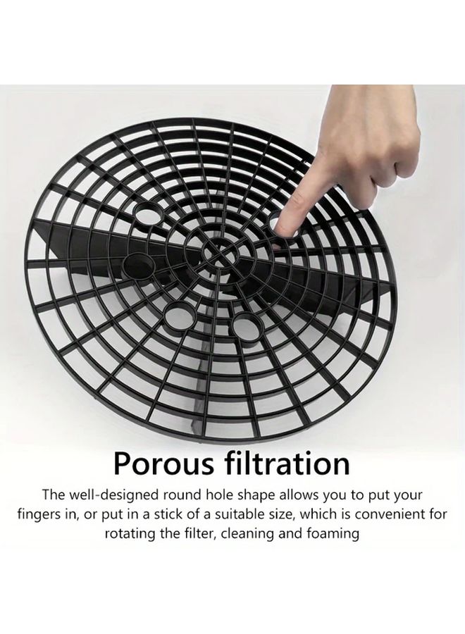 Black Large Car Washing Filter Net Reusable Sand Stone Isolation Bucket Accessory - Image 1