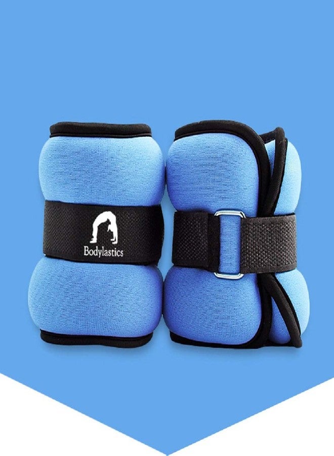 Bodylastics Ankle & Wrist Weights Pair 1.5kg each (1.5kg x 2pcs) for Legs & Arms, Neoprene Adjustable Strap for Men & Women, Soft & Durable for Fitness, Walking, Jogging, Gym & Strength Training - Image 3