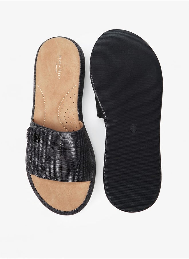 Flora Bella By Shoexpress Women's Textured Slides Ramadan Collection  - Image 4