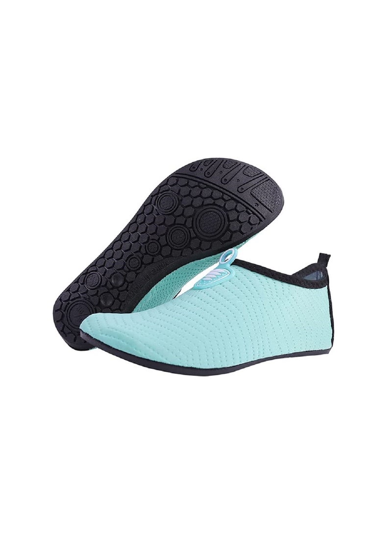 NIBEMINENT Women and Mens Beach Shoes，Water Shoes,Swimming and Water Games Shoe,Bare foot Quick Dry Aqua Shoes - Image 1