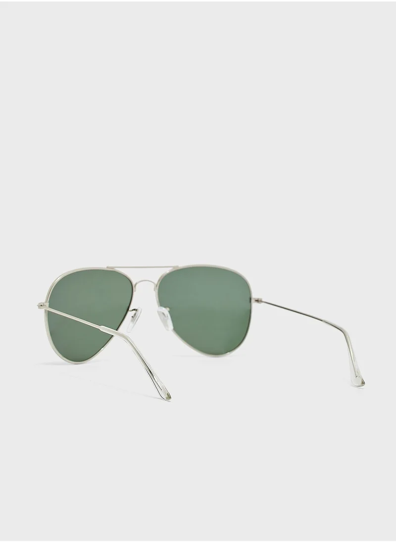 Robert Wood Polarized Aviator Sunglasses