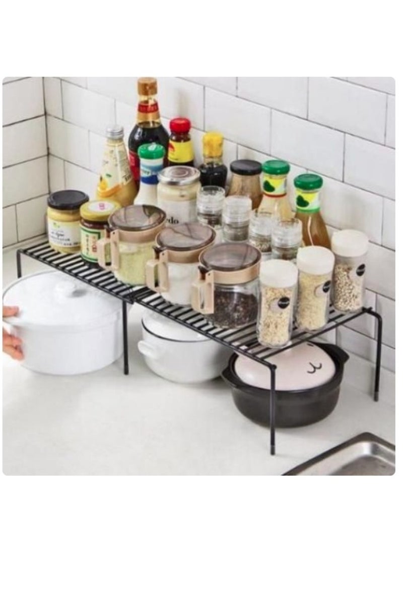 eBasket (2 pieces) black kitchen dish storage rack - Image 3