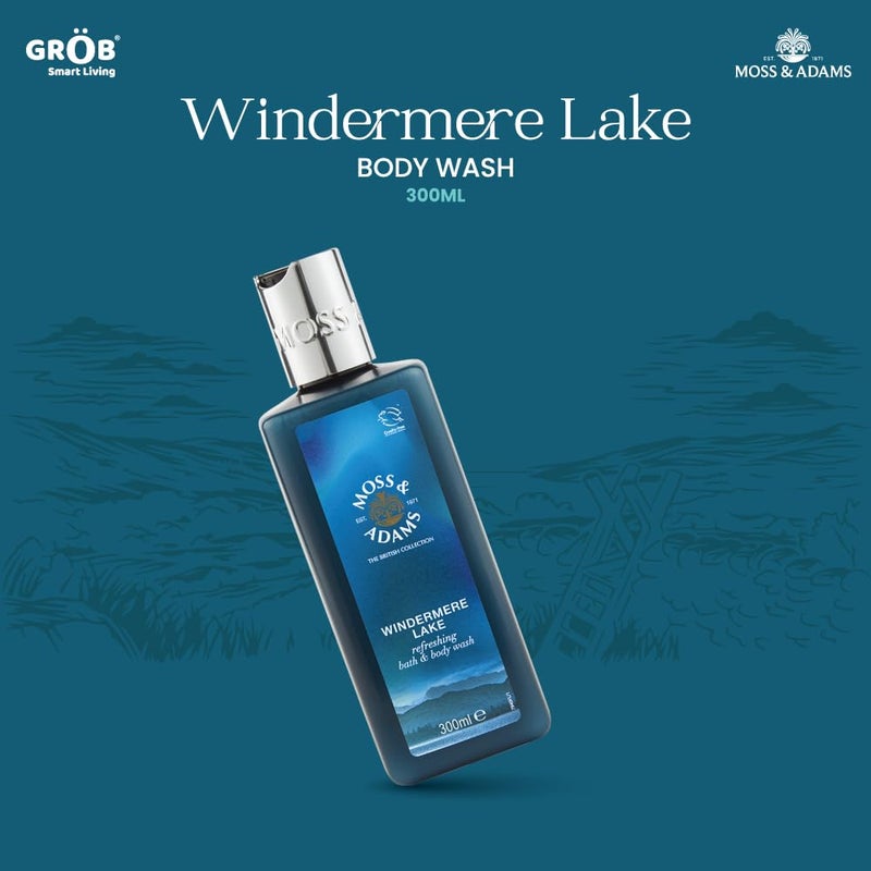 GROB Moss Adams Premium Gift Hamper Cambridge Meadows and Windermere Lake Premium Bodywash Set of 2 - Image 3