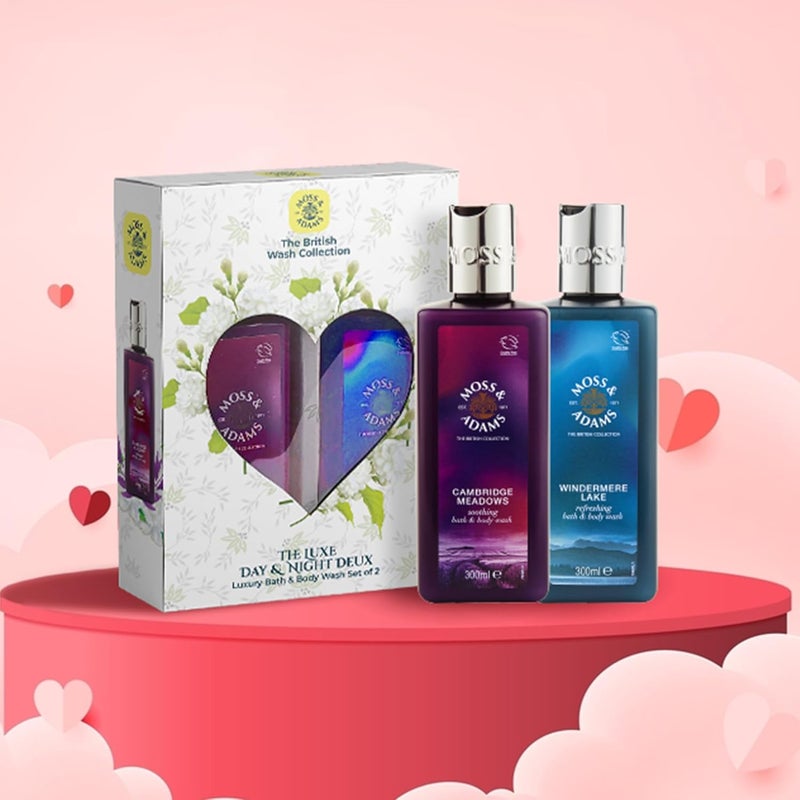 GROB Moss Adams Premium Gift Hamper Cambridge Meadows and Windermere Lake Premium Bodywash Set of 2 - Image 1
