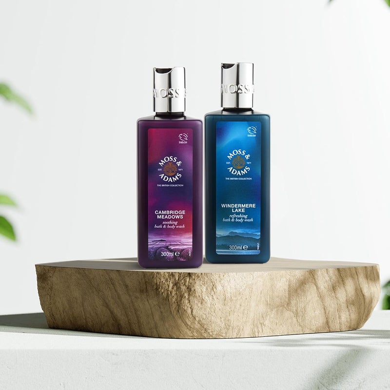 GROB Moss Adams Premium Gift Hamper Cambridge Meadows and Windermere Lake Premium Bodywash Set of 2 - Image 2