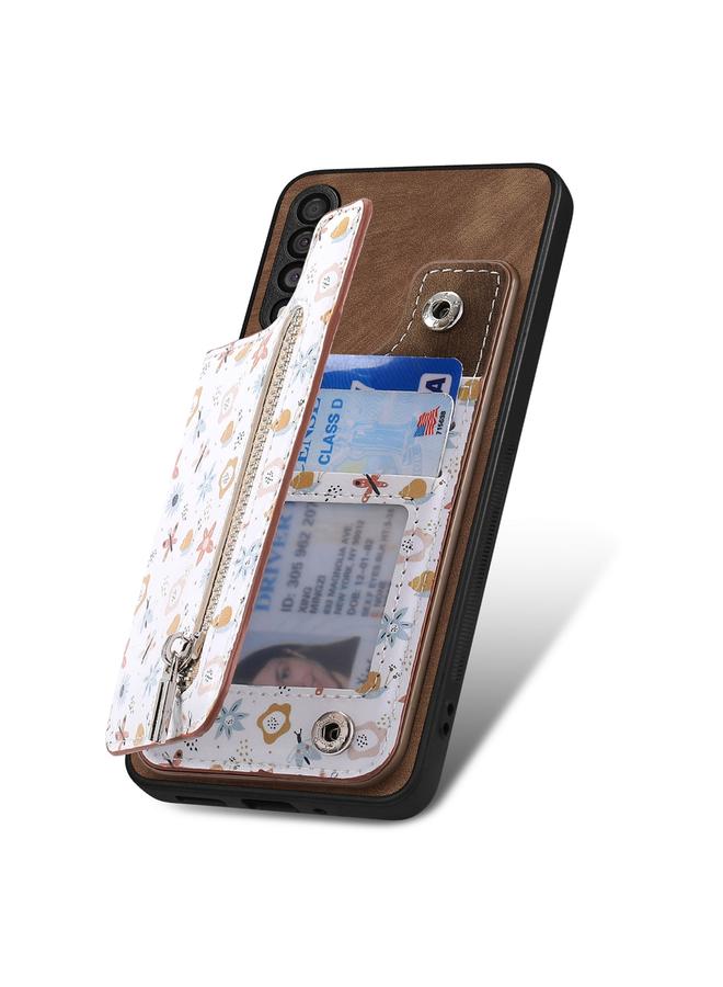 اس-توب جراب خلفي بسحاب مطلي بتصميم كلاسيكي لهاتف Samsung Galaxy A13 5G/A04s - Image 3