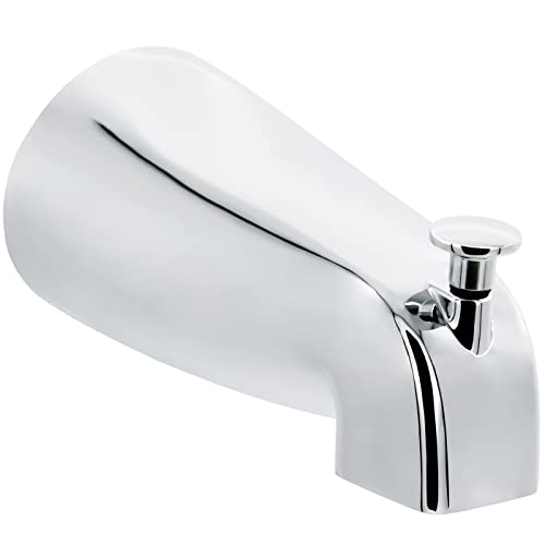 Slip Fit Tub Spout with PullUp Diverter for 12 inch Copper Tube Chrome