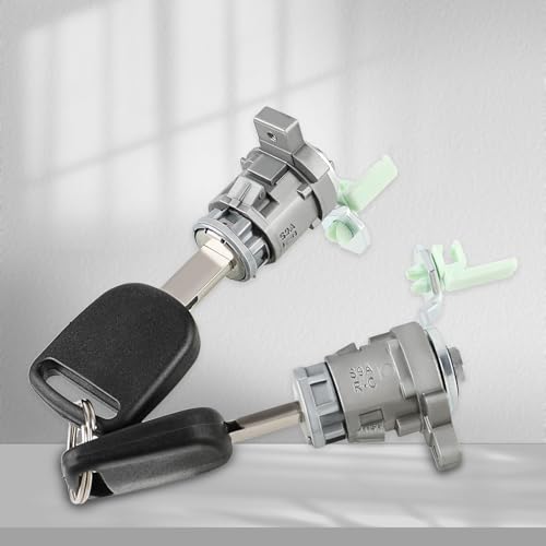AUTOKAY 72146S73003 Door Lock Cylinder Front Left Driver LH Side & Right Passenger Side RH with Keys for Honda Accord 1998-2002 Civic 2001-2005 Odyssey 1999-2004 S2000 2000-2009 Honda CRV CR-V Element - Image 3