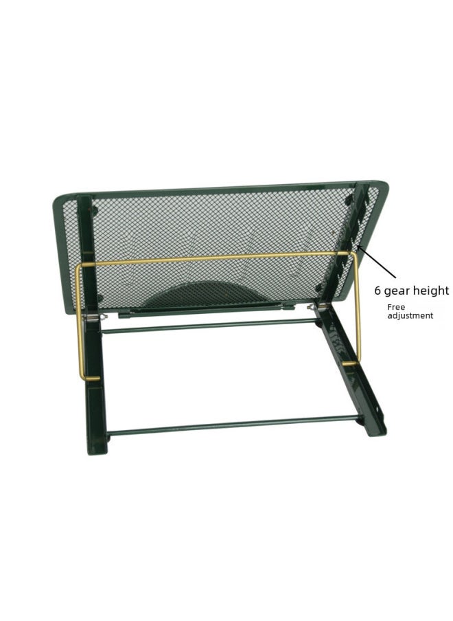 Generic - Spot Metal Laptop Stand Bracket Base Adjustable Tablet Laptop Stand-Color:Black - Image 1