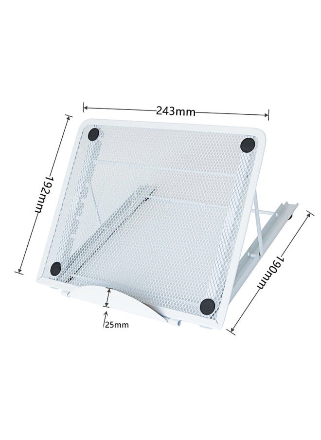 Generic - Spot Metal Laptop Stand Bracket Base Adjustable Tablet Laptop Stand-Color:Black - Image 1