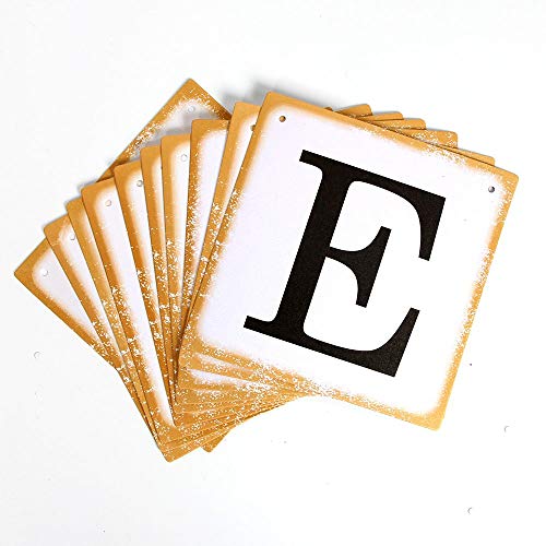 Festiko®Happy 13th Birthday Banner - Gold Glitter Heart for 13 Years Birthday Party Decoration Bunting White - Image 3
