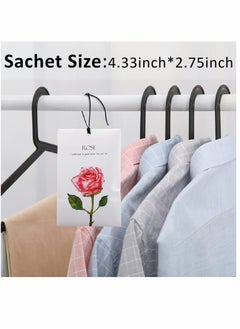 KASTWAVE Rose Sachet 1Box 12Pcs Rose Dried Flower Bag Scent Sachet Drawer Freshener Rose Closet Air Freshener Scented Drawer Deodorizer Freshener for Drawers Closet Home Car Fragrance Product  - Image 3