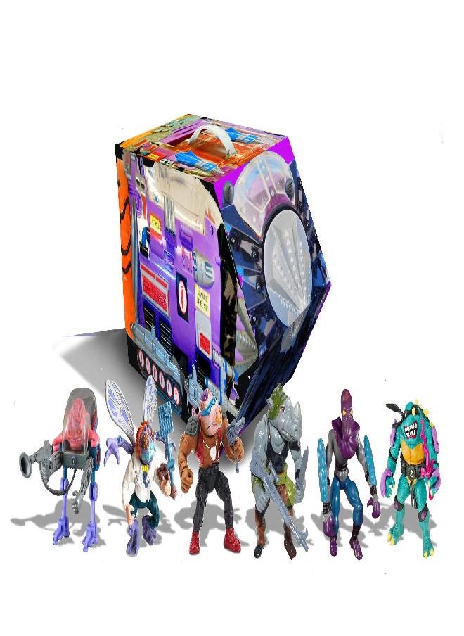 PlayMates Teenage Mutant Ninja Turtles: Retro Villains Mutant Module 6-Piece Action Figure Set, Multicolor - pzsku/ZCFEC6795FFE5BC233CC5Z/45/_/1686134955/4a7f1f10-81b8-492b-8830-58410c73b2a9