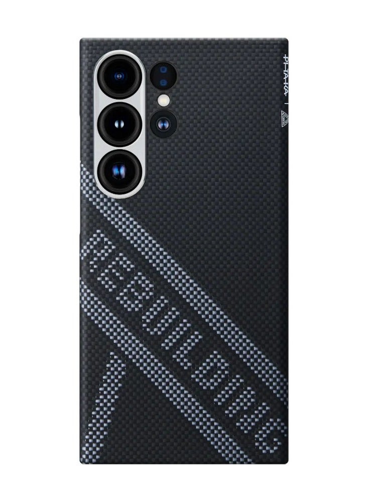 PITAKA PITAKA for S24 Ultra Case 6.8 Inch Compatible with MagSafe, Slim & Light Samsung Galaxy S24 Ultra Case, 1500D Aramid Fiber Made Tactile Woven Case Re-TROS Edition - Rebuilding  - Image 1