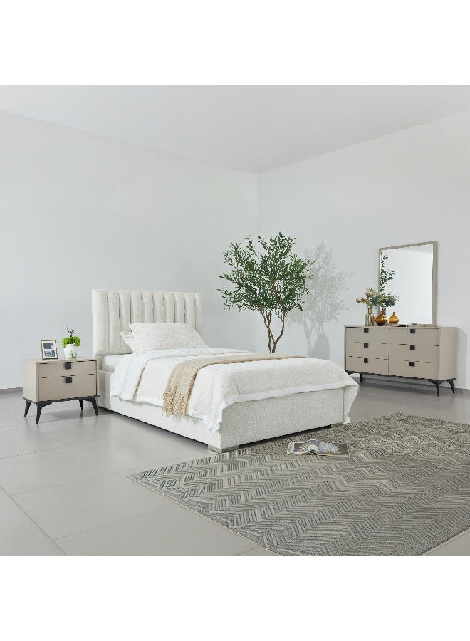 Home Box رأس سرير توأمي مبطن أوريون مودينا - كريمي - Image 5