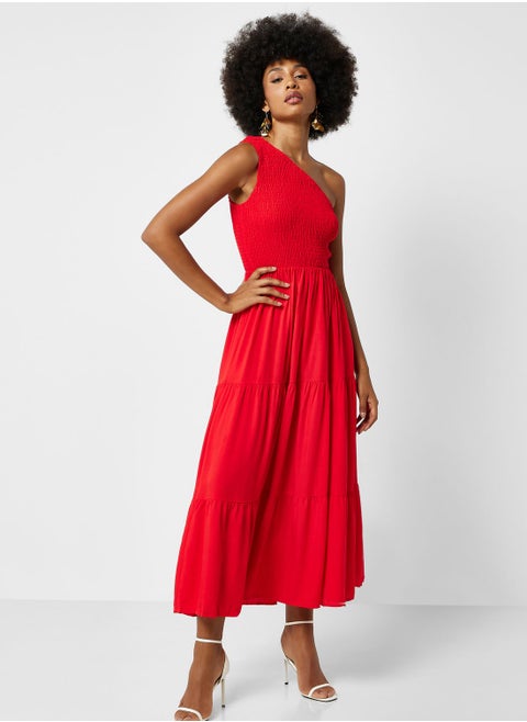 One Shoulder Classic Dress