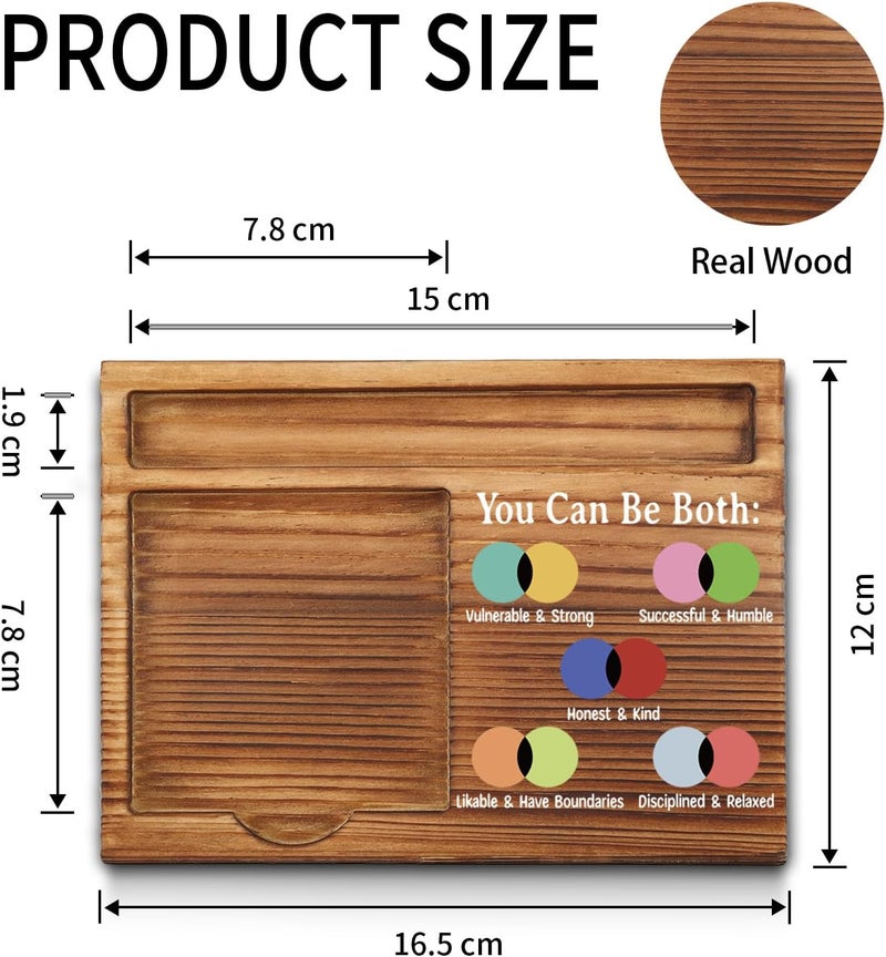 akeke You Can Be Both Sticky Note Holder for Therapist, School Counselor, Psychologist, Counseling Social Worker, Mental Health Therapy Office Self-Stick Note Pad Holders GAA43 - Image 2