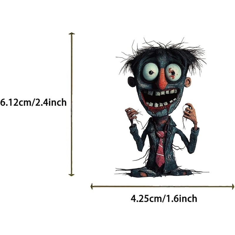 LHST 50pcs  Horror Doll Stickers,Spooky Decorations Sticker Goodie Bag Stuffers Vinyl Waterproof Holiday Party Stickers for Kids and Youth Adult Party Supplies Decorations (Horror Doll) - Image 2