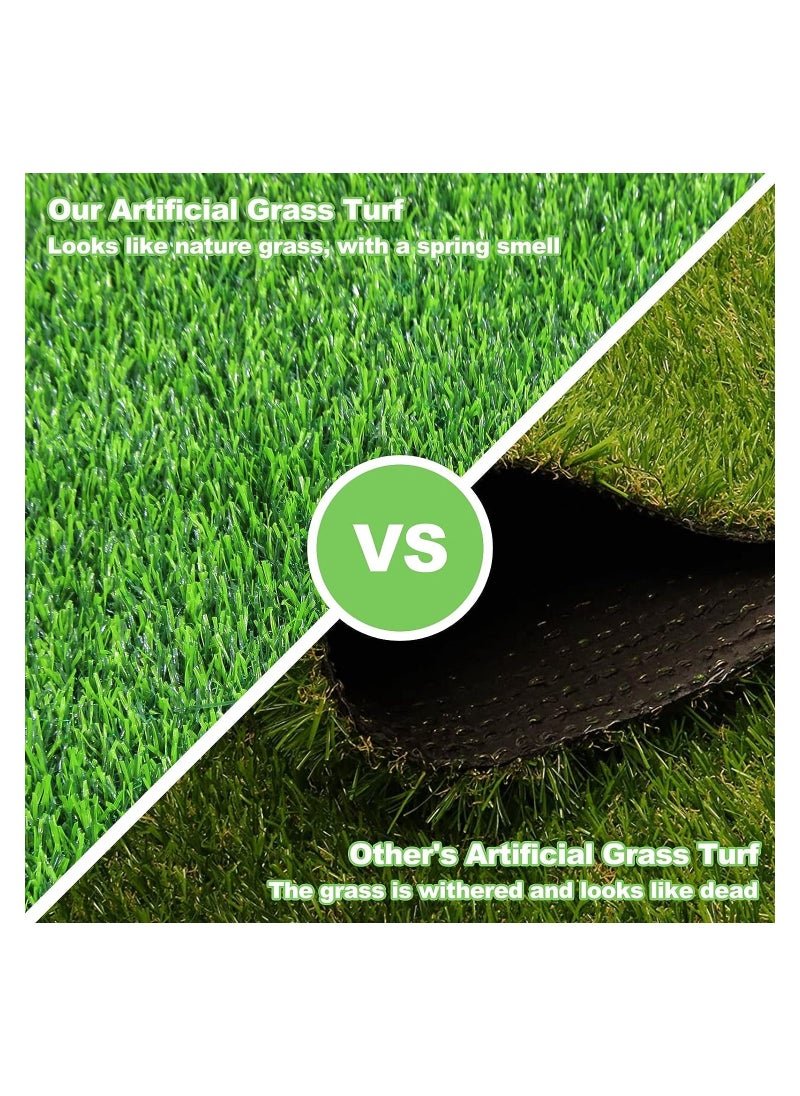 Artificial Grass - Mutifunction Dog Pee Grass Folding Fake Grass Non Slip Artificial Turf Grass for Dogs with Drainage Holes Easy to Clean Suitable for Indoor Outdoor 1.99m x 1.68m