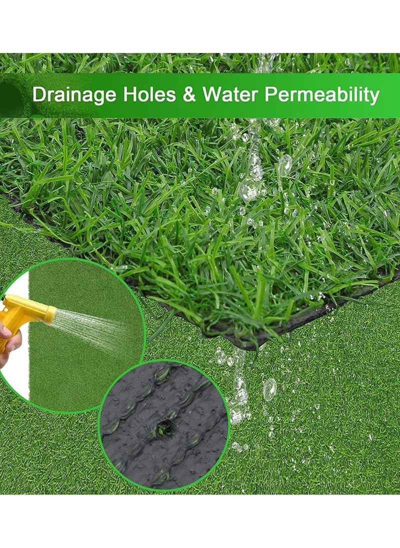 Artificial Grass - Mutifunction Dog Pee Grass Folding Fake Grass Non Slip Artificial Turf Grass for Dogs with Drainage Holes Easy to Clean Suitable for Indoor Outdoor 1.99m x 1.68m