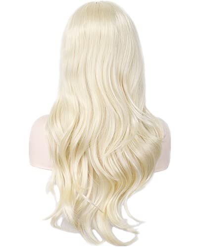 ANESHE Wigs 28" Long Wavy Hair Heat Resistant Cosplay Wig for Women (Light Blonde) - Image 5