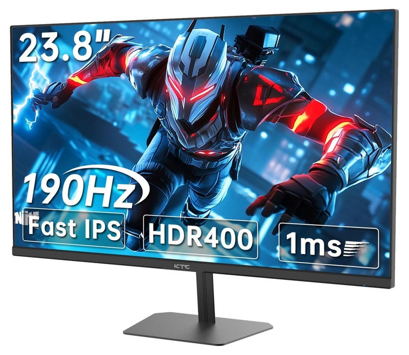 KTC 24 Inch 180Hz/190Hz Gaming Monitor, FHD PC Computer Monitor with Fast IPS Panel, HDR400, 133% sRGB, Bluelight Filter, 2 HDMI & 1 DisplayPort Port, Compatible Freesync and Wall Mountable, H24F8 - Image 1