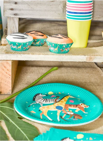 Talking Tables Party Plates Animals 8pack