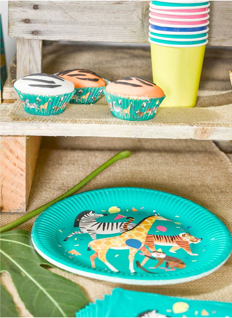 Talking Tables - Party Plates Animals 8pack - Image 1