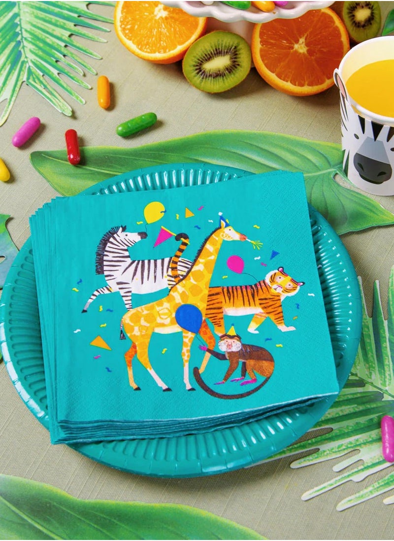 Talking Tables - Party Plates Animals 8pack - Image 1