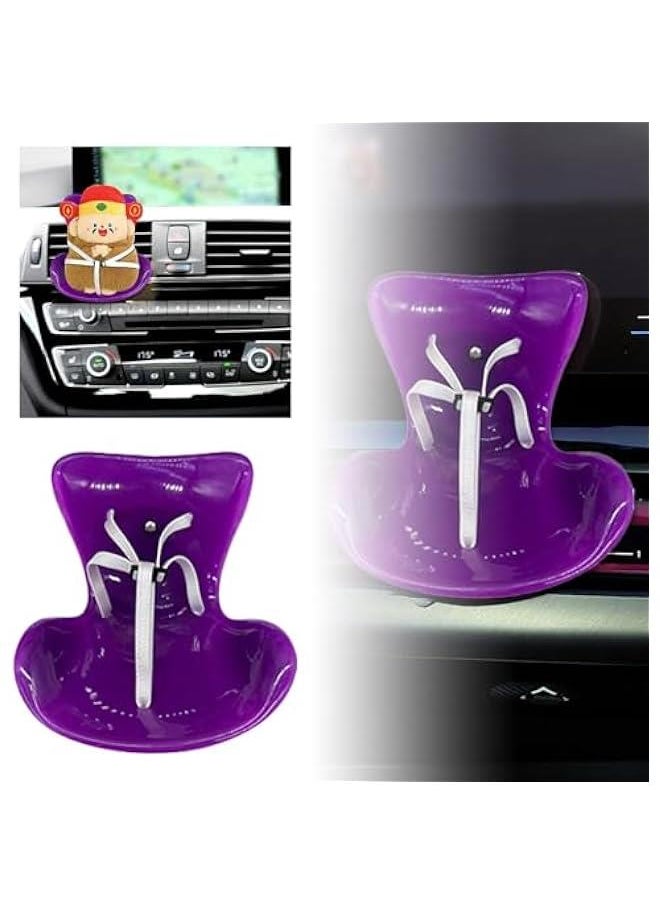 Cute Labubu Car Seat, Car Decorations Labubu Accessories, Car Air Vent Decor for Display Labubu, Plastic Sofas for Car Decoration, Cute Car Interior Decor Accessories Desktop Ornaments (Purple)  - Image 4