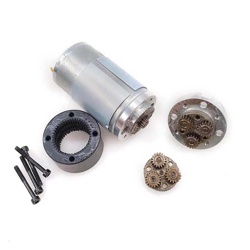 محرك تروس تيار مستمر 12 فولت 24 فولت عزم دوران عالي محرك تنظيم السرعة 24 فولت 420 دورة في الدقيقة - Image 5