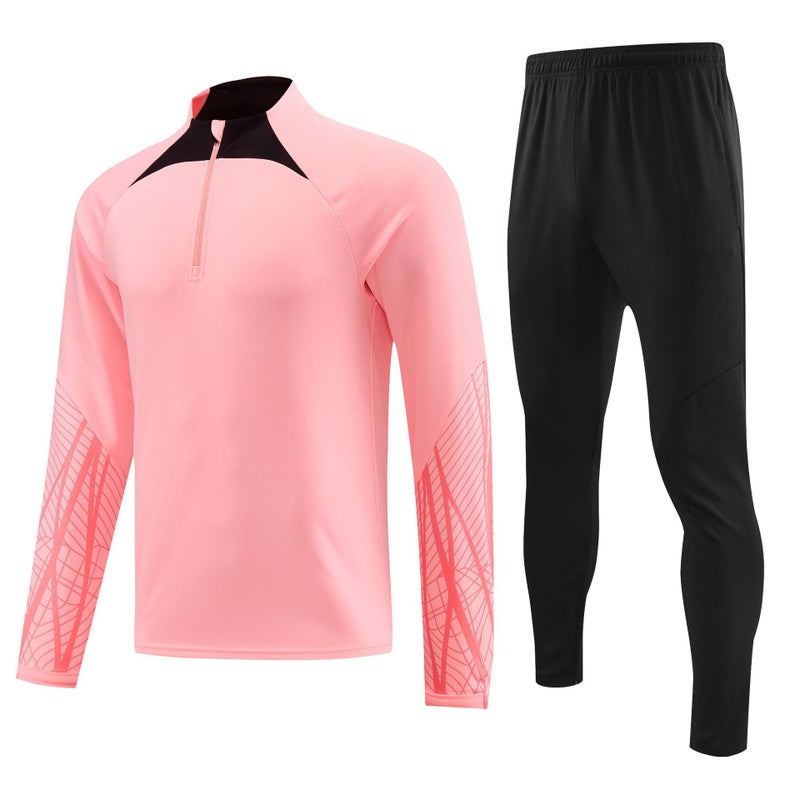 Football Training Clothing Long-Sleeved Pullover Half-Zipper Jacket Children'S Adult Team Clothing Winter Training Suit Jersey Men'S Dress - Image 5
