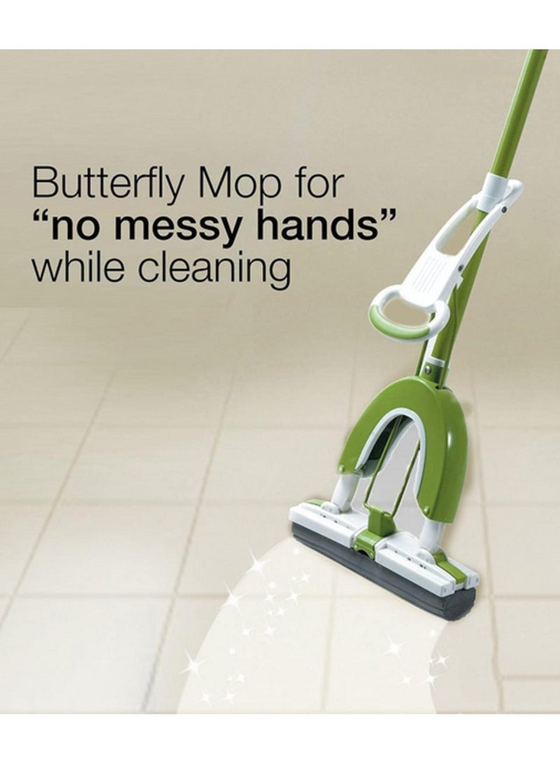 Scotch Brite Durable Super Squeezing Action Butterfly Mop Starter Kit Grey with Handle and Refill - Image 3