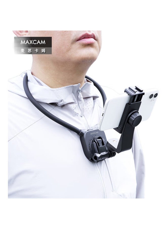 Maxcam/Maisikamu Rotating Neck Strap For Smartphones, Chest Mount For First-Person Perspective Shooting, Vlog, Outdoor Fishing, Cycling, Sports Camera Neck Strap - Image 2