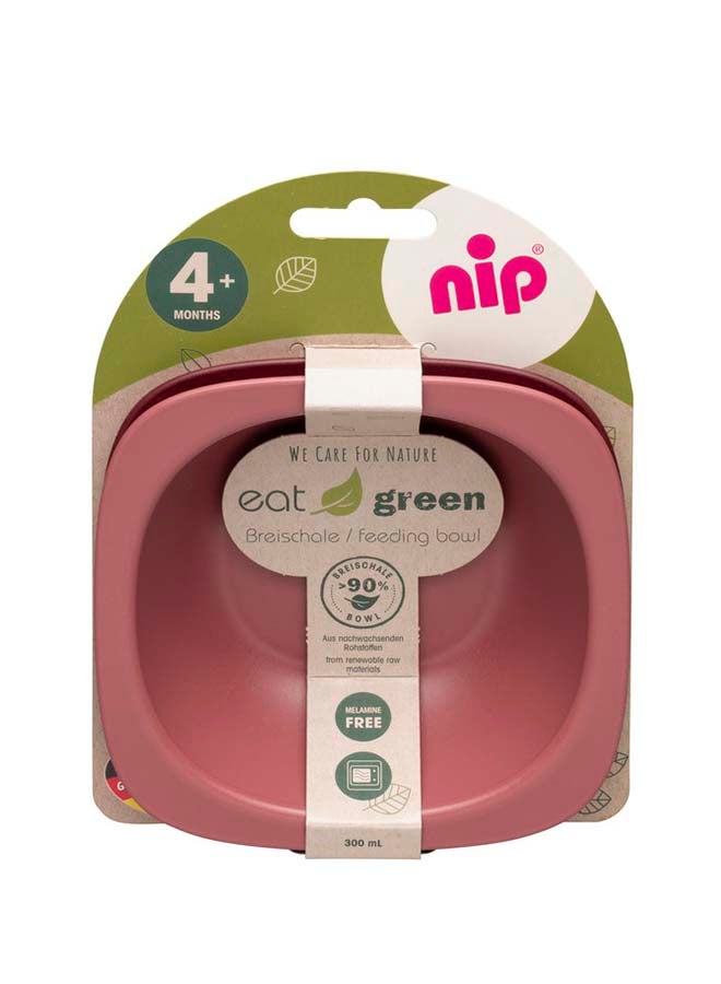 nip Toddler Feeding Bowl, Stackable, Extra-Light And Ergonomic, Break-Proof, Microwave And Dishwasher Friendly, Bio-Based Plastic, Red 2 Pcs - Image 2