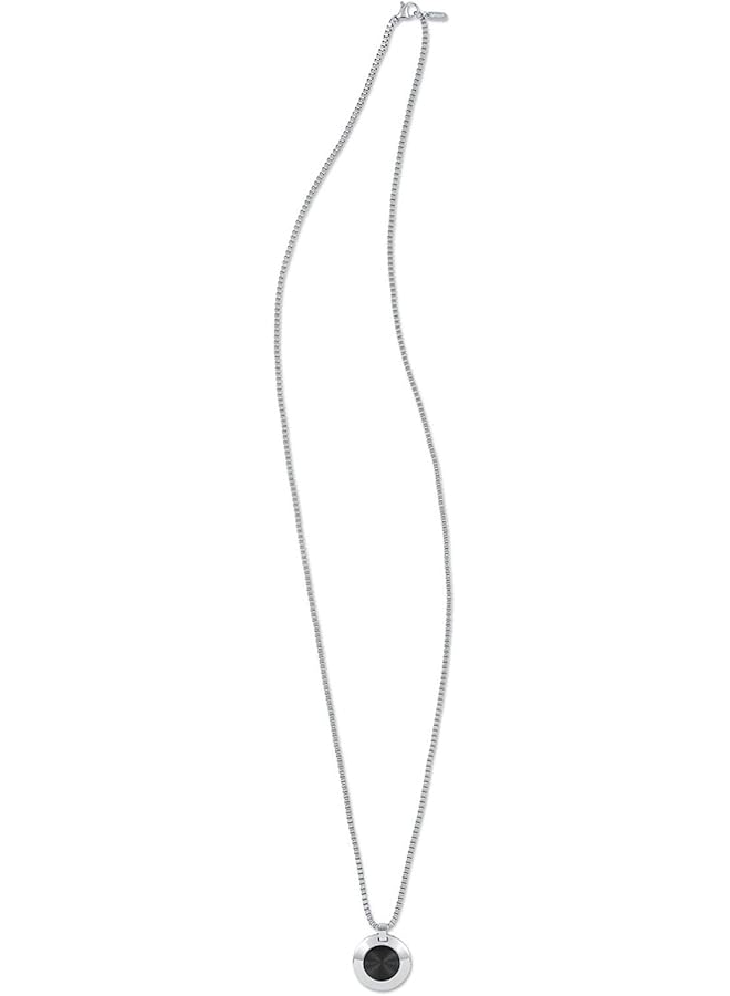 ام في ام تي قلادة أوربت ميداليون من الفولاذ المقاوم للصدأ للرجال، فضية، مقاس واحد 28200167 - Image 2