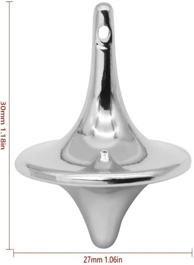 Kryoflare Precision Metal Spinning Top, Zinc Alloy Balance Gyro, Vintage Totem Design, Portable Desktop Ornament - Image 2