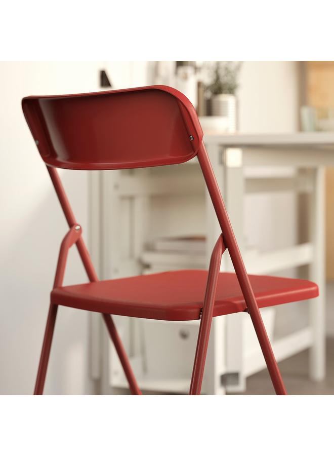 Zaboon Folding Chair, Red - Image 5