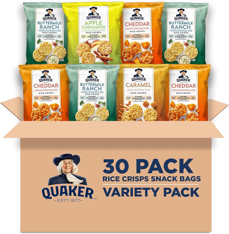 Quaker Rice Crisps Variety Pack - 30 Count - Image 1