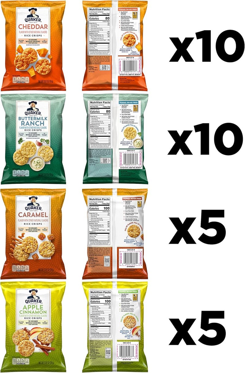 Quaker Rice Crisps Variety Pack - 30 Count - Image 3