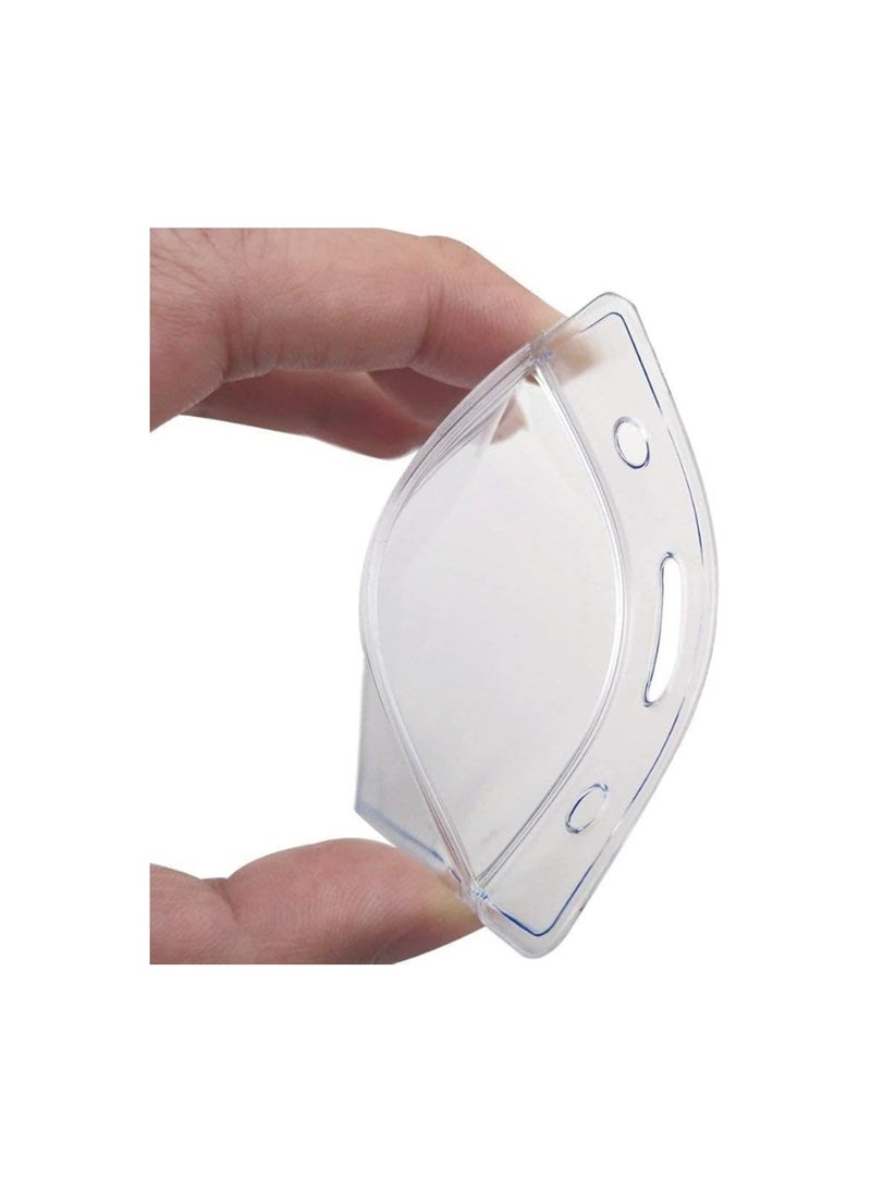 PRINTSHOP4ME - Heavy Duty ID Card Badge Holder with Resealable Zipper, Transparent Waterproof Type PVC ID Card Holder (Vertical 68x115mm,10) - Image 1