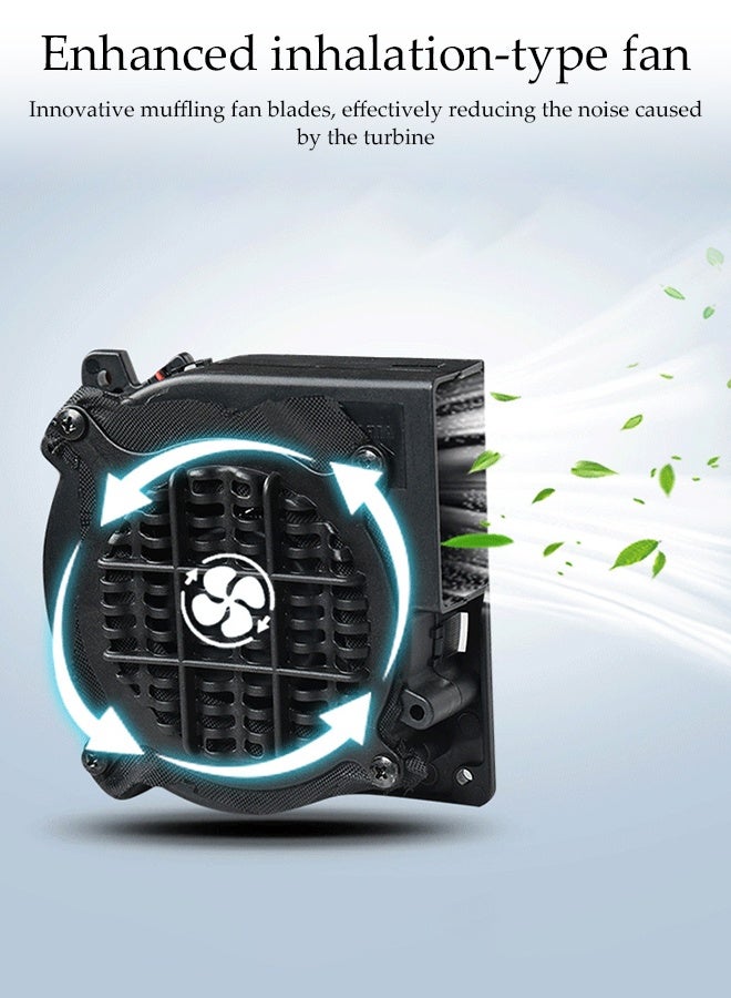 DUNISO Cooling Car Seat Cover，12V Circulation Ventilation Cooling Car Front Seat Cushion，Adjustable Non-slip Breathable Ventilated Seat Cushion with Controller,Suitable For Most Car Seats,Black - Image 3