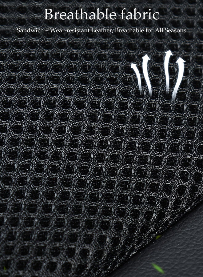 DUNISO Cooling Car Seat Cover，12V Circulation Ventilation Cooling Car Front Seat Cushion，Adjustable Non-slip Breathable Ventilated Seat Cushion with Controller,Suitable For Most Car Seats,Black - Image 5