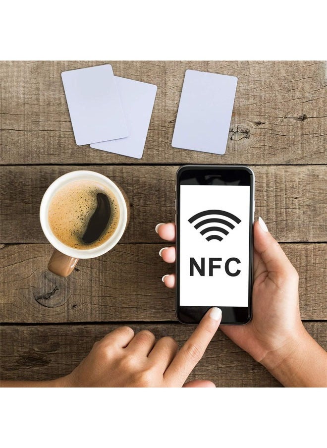NTAG215 NFC Cards Blank 215 NFC Cards 215 Tags Rewritable NFC Game Character Cards 504 Bytes Memory Compatible with All NFC Enabled Smart Phones and Device