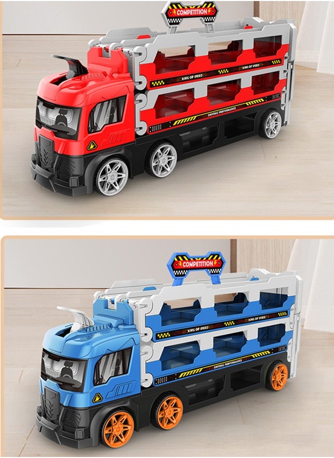 Folding truck children's toy set Truck race track kids toys Folding and transforming toy truck Sliding track car parking lot toys Foldable 3-layer rail truck Storage racing toy set With 8 race cars - pzsku/ZCFECECF6ED46DFA8E4A2Z/45/_/1740973766/c038aacc-5f84-4fd5-9f64-f0794fd293d0