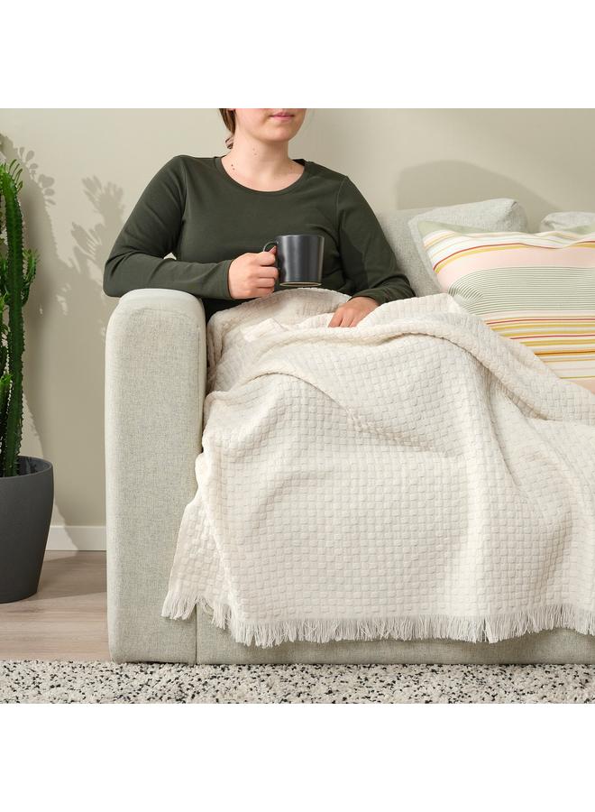 erorex Throw, off-white, 130x170 cm  - Image 4
