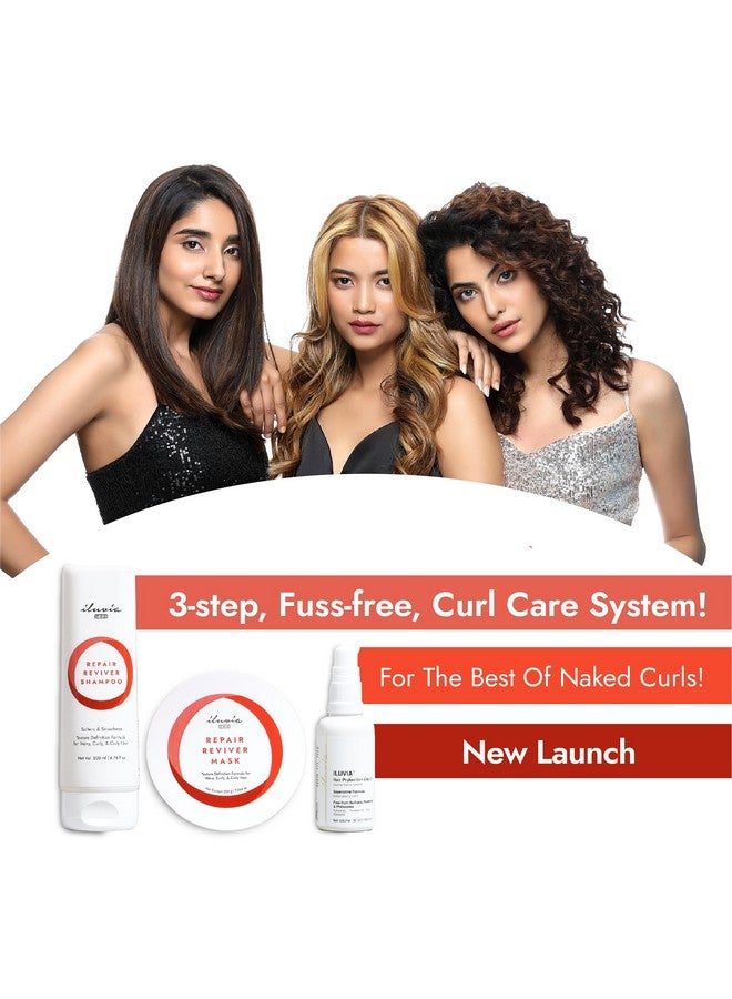 iluvia Curly & Wavy Hair Repair Reviver Shampoo For Natural Definition Sulphate Paraben Free 200Ml (Shampoo200) - Image 5